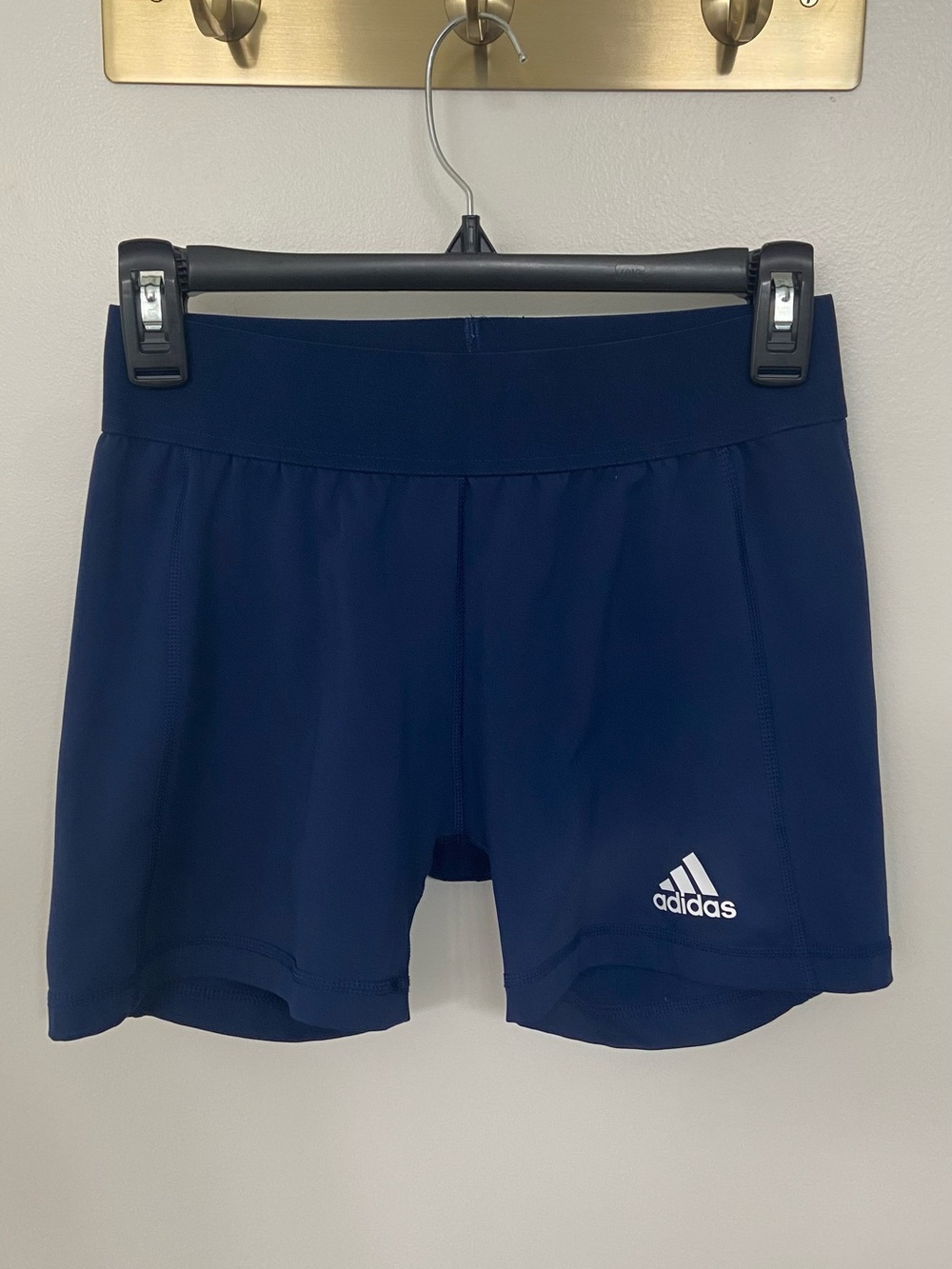 adidas Women's Navy aeroready compression Performance gym Training shorts